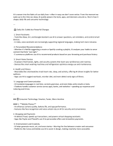 AI in Daily Life & Consumer Tech: Shaping Our World