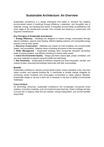 Sustainable Architecture: Principles & Benefits Overview