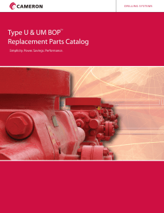 Cameron U & UM BOP&trade; Replacement Parts Catalog | Drilling Systems