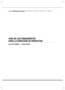Gu&iacute;a de los Fundamentos para la Direcci&oacute;n de Proyectos (PMBOK)
