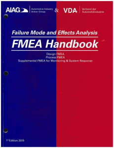 FMEA Handbook: Failure Mode and Effects Analysis (AIAG & VDA)