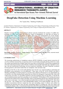 DeepFake Detection Using Machine Learning: CNN & RNN Approach