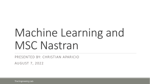 Machine Learning with MSC Nastran