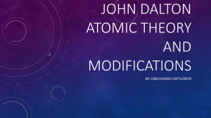 John Dalton's Atomic Theory & Modifications | Chemistry Basics