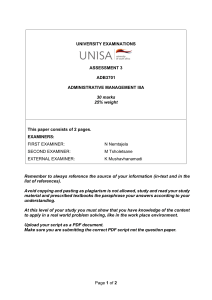 Administrative Management Exam: Motivation, Control & Ethics