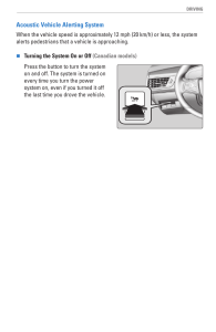Acoustic Vehicle Alerting System (AVAS) - Driving Safety Guide