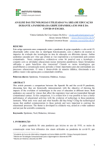 Gripe Espanhola & COVID-19: Comparação da Tecnologia Educacional