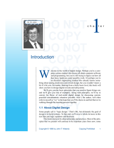 Digital Design Introduction: Principles & Practices by John F. Wakerly