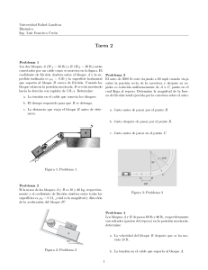 Tarea 2 Din&aacute;mica - Problemas de Bloques y Fricci&oacute;n