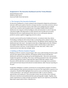 Executive Dashboards & Trinity Mindset: Assignment Analysis