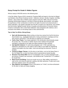 Hidden Figures Essay Prompt: Grade 9 Analysis of Resilience & Equality