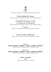 Plantilla Tesis Universidad del Azuay