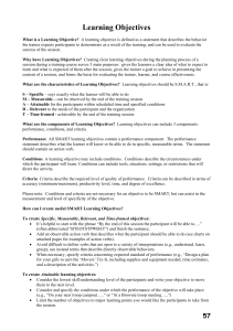 SMART Learning Objectives Guide: Create Effective Training Goals