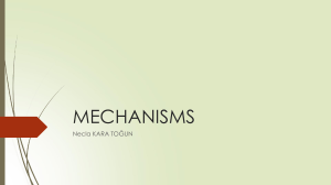 Position Analysis of Mechanisms: Kinematics & Motion Principles
