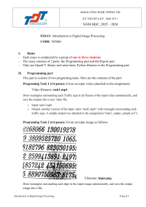 Digital Image Processing Midterm Assignment: OpenCV & Python Tasks