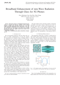 5G mm-Wave Antenna Enhancement via Glass Metasurface