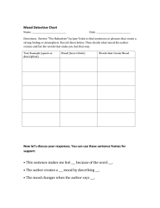 Mood Detective Chart: Analyze Literary Mood in 'The Babysitter'