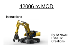 LEGO Technic 42006 RC MOD Instructions by Stinkwell Creations