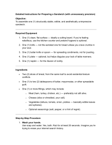Detailed Sandwich Instructions: A Guide to Precision Sandwich Making