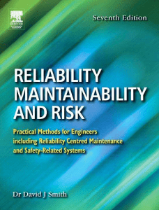 Reliability, Maintainability & Risk: Practical Methods for Engineers