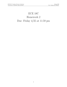 UCSB ECE 10C Homework 2: Circuits, Devices, & Systems