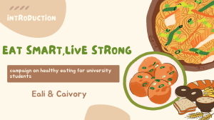 Healthy Eating & Activity for University Students