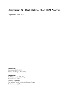 Dual Material Shaft FEM Analysis Assignment