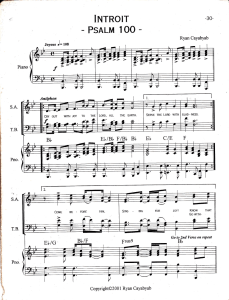 Introit - Psalm 100: Choral Score by Ryan Cayabyab