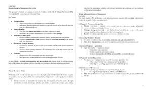 Human Resource Management: Strategic HRM & Trends