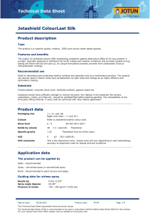 Jotashield ColourLast Silk Technical Data Sheet