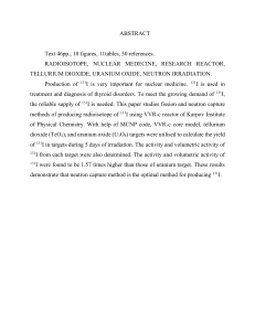 131I Production for Nuclear Medicine: Fission & Neutron Capture Methods