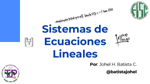 PN3 - Sistemas de Ecuaciones Lineales