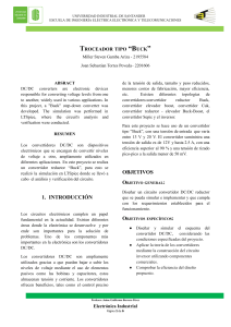 Troceador Buck: Dise&ntilde;o y Simulaci&oacute;n de Convertidor DC/DC Reductor