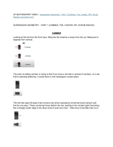 Suspension Geometry Part 1: Camber, Toe, Caster, KPI, Scrub Radius