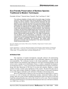 Eco-Friendly Bamboo Preservation: Techniques & Research