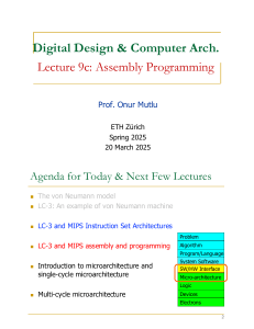 Assembly Programming: LC-3 & MIPS Architectures