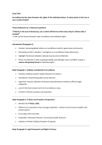 State Surveillance in India: Threat to Individual Rights Essay Outline