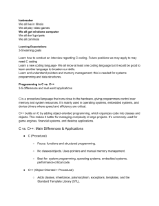 C vs. C++ Programming: Differences, Applications & Learning Goals