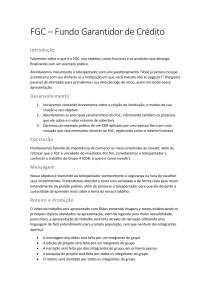 FGC - Fundo Garantidor de Cr&eacute;dito