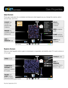 PhET Gas Properties Teacher Tips