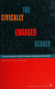 The Civically Engaged Reader: Civic Activity Anthology