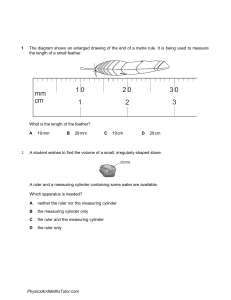 Physics Measurement Exam Questions