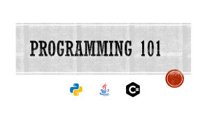 Programming 101: Introduction to Python, Java, C# & Systems Design
