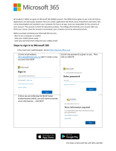 MCKL Microsoft 365 Setup Guide: First Steps with MFA