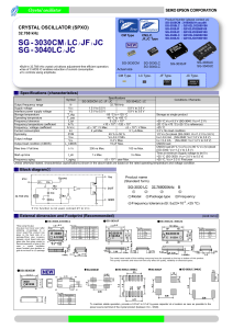 SG-3030/3040 Crystal Oscillator Datasheet | Seiko Epson