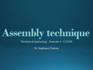 Assembly Techniques in Mechanical Engineering