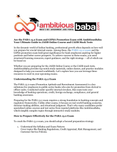 Ace Banking Exams: PARA 13.2, GIPSA, JAIIB, CAIIB Guide