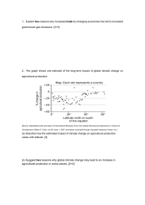 Climate Change & Trade: Exam Questions