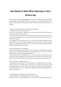 Ultra HD Lace Wig: Wearing & Maintenance Guide