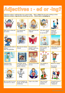 -ed vs -ing Adjectives Worksheet: Grammar Practice